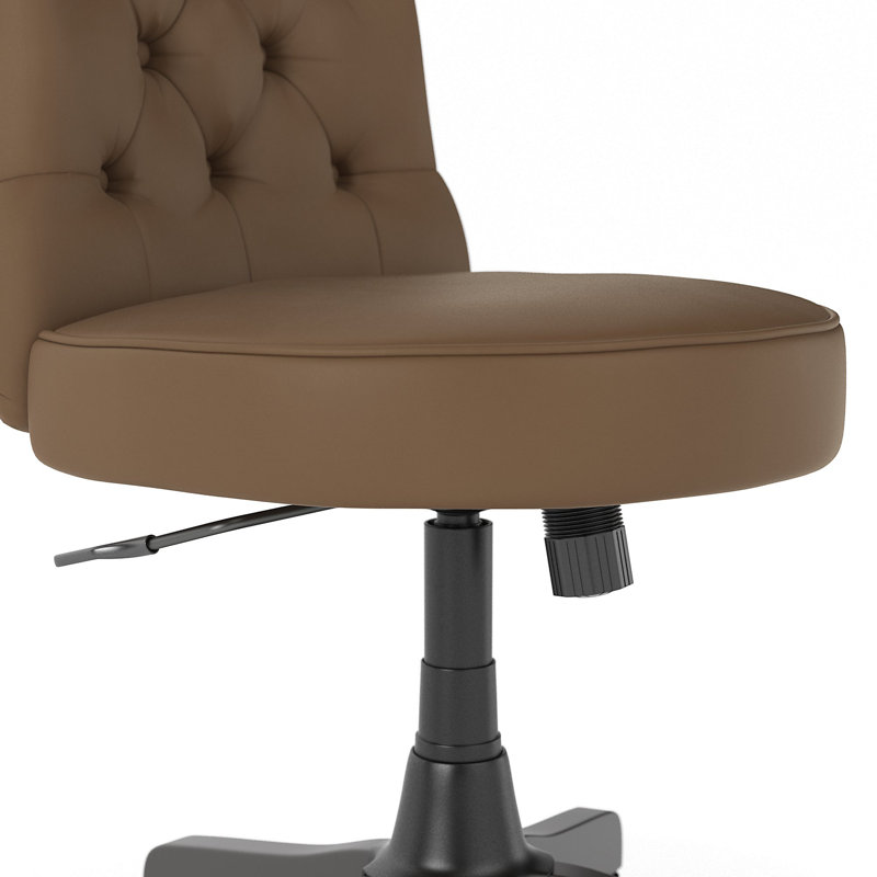 Chaise de bureau Bush, Brun clair
