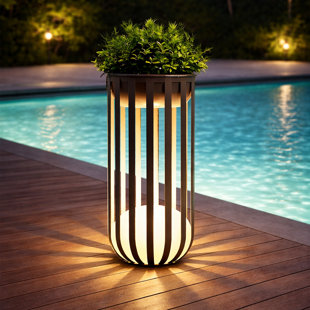Lampe sur pied d'extérieur à DEL intégrée