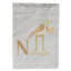 Alphabet n pour nightingale 2 côtés en polyester 15 x 11 po drapeau de jardin