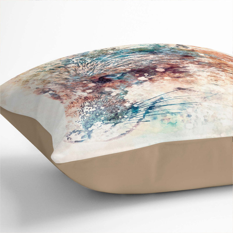 Square Throw Cushion, Stone, 55cm H x 55cm W x 20cm D