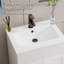 24" Intergrated Sink Top, Zinc Alloy Faucet, Solid Brass Pop up Drain