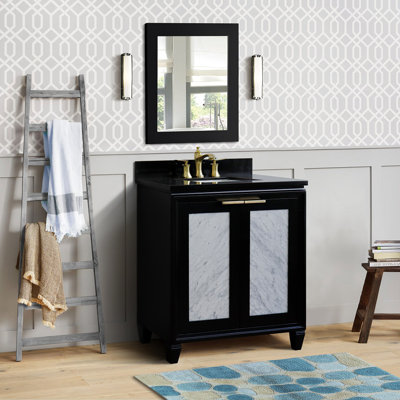 Schreck 31" Single Bathroom Vanity Set with Mirror