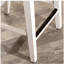 Tabouret de comptoir, finition blanc antique
