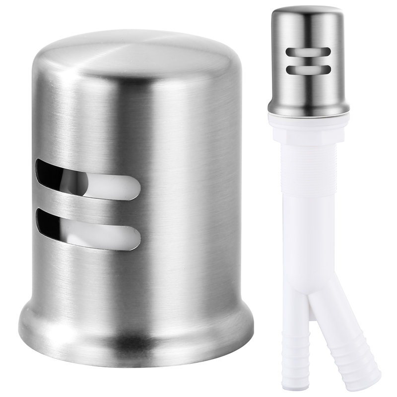 Laiton et ABS, ensemble d'écart d'air universel avec conception à jupe pour lave-vaisselle, Brushed Nickel