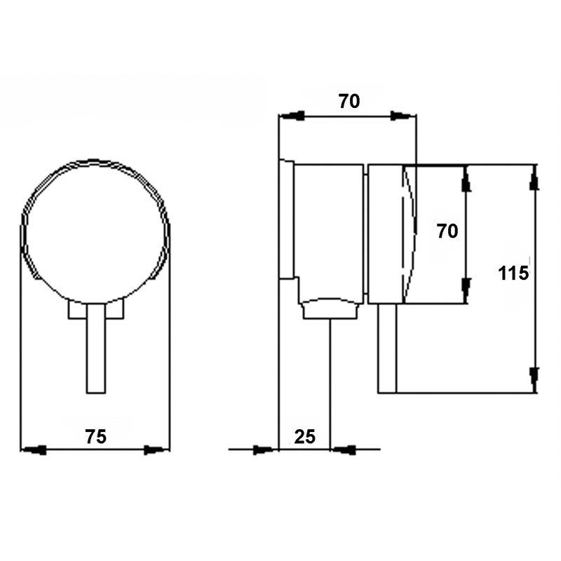 Quest 7cm Leg Bath Waste With Overflow