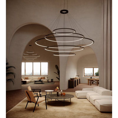 Circular 5 - Light LED Chandelier