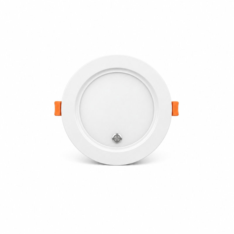 Spots encastrés à DEL ultraminces E2 Lighting 10 cm (4 po) avec batterie de secours de 10 W, 9 W, 5 CCT, 2e génération, dernière version avec câble métallique, lot de 2