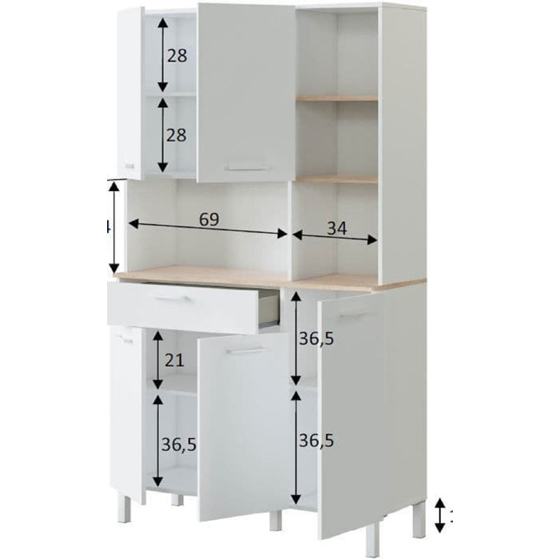 Rasheema 186cm Kitchen Pantry