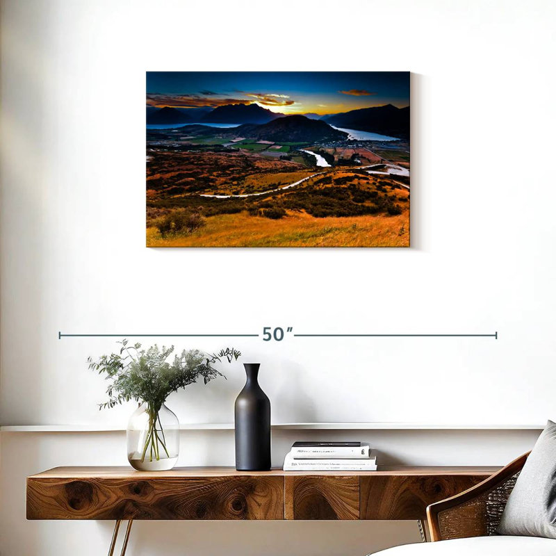 Alvord, paysage de la Nouvelle-Zélande, H 20 po x l 30 po