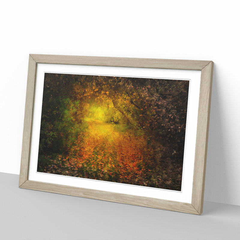 Autumn Forest Vol.5 - Picture Frame Graphic Art, 27cm H x 36cm W x 2cm D, Oak Framed