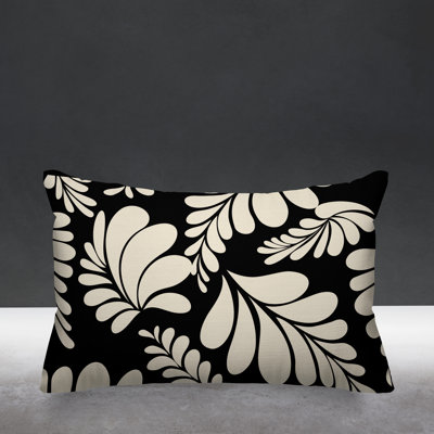 Floral Outdoor Reversible Throw Pillow