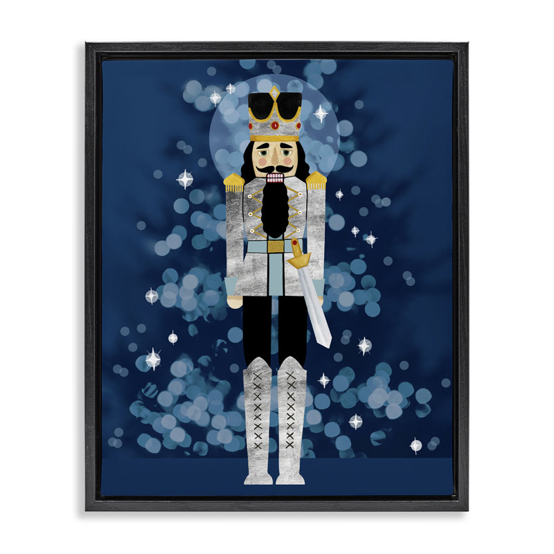 Art mural sur toile flottant saisonnier moderne par Grace Popp, Cadre flottant noir de jais, H 21 po x l 17 po