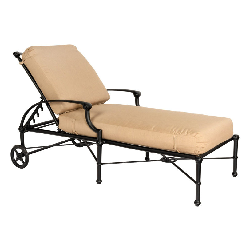 Chaise longue réglable, Graphite, Écorce Fife