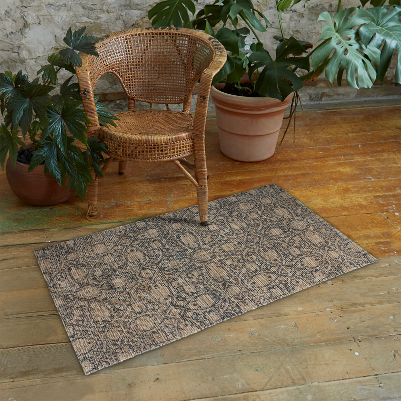 Tapis bohème tissé à la main à plat en coton / jute, Tapis de couloir 2 pi x 5 pi