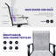 Ensemble de 2 chaises de salle à manger pivotantes pour l'extérieur, chaises de patio en Textilene