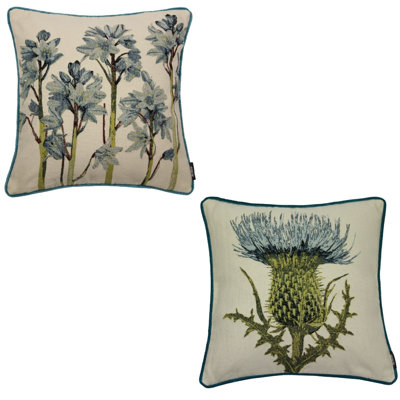 Floral Square Cushion Cover