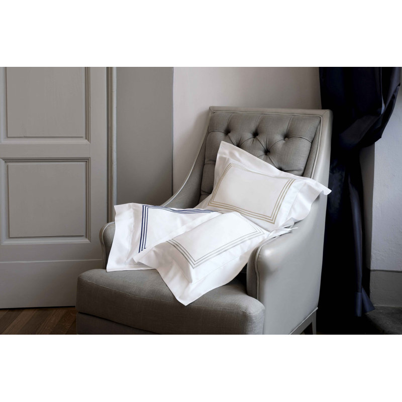 Granduca Sham, King, White/Taupe