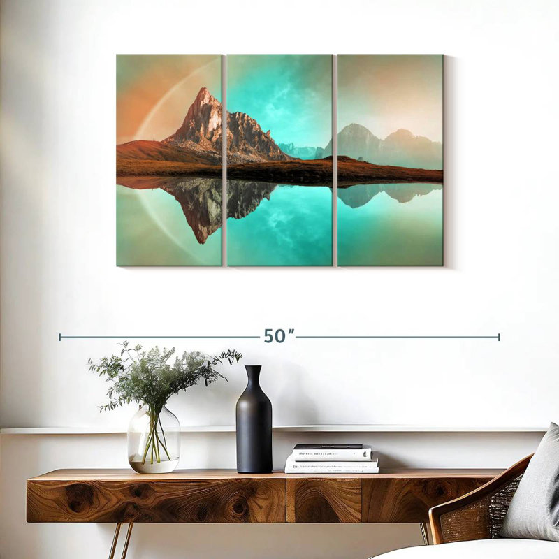 Alvord Giau Pass Lake Reflection, 24" H x 38" W