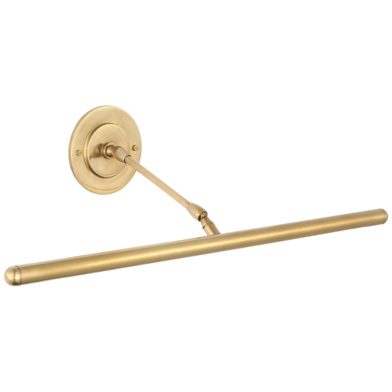 Emery LED Wall Mounted Picture Light By Amber Lewis, Hand-Rubbed Antique Brass