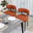 Sherpa Upholstered Metal Dining Chairs-1389094372-1351667564
