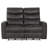 Meyah 57'' Top Grain Italian Leather Match Power Reclining Loveseat