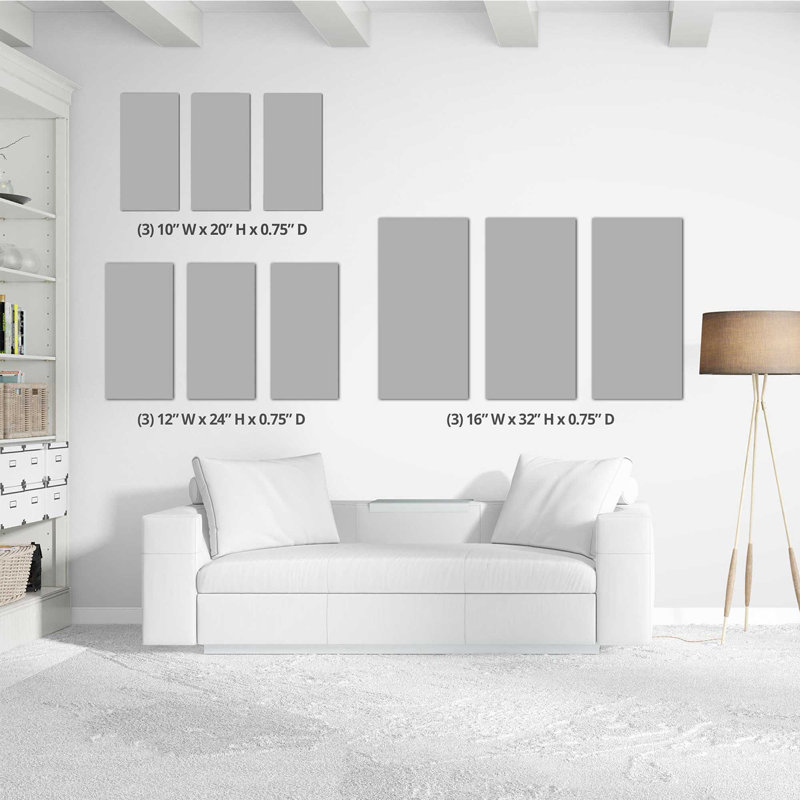 "Hers 1" By Jodi 3 Piece Graphic Art Print Set On Canvas