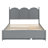 Queen Size Platform Bed With with 2 Big Drawers, Twin XL Size Trundle-108778361