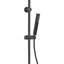 Square Rainfall Black Brass Shower Column Wallmounted Thermostatic Mixer