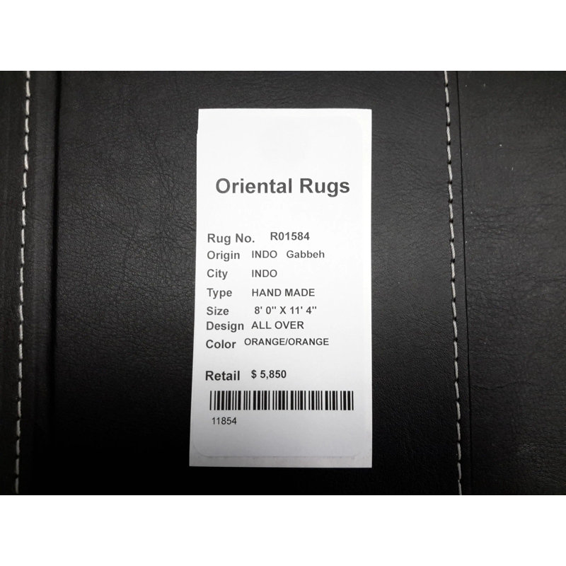 9'X12' Area Rug in Orange