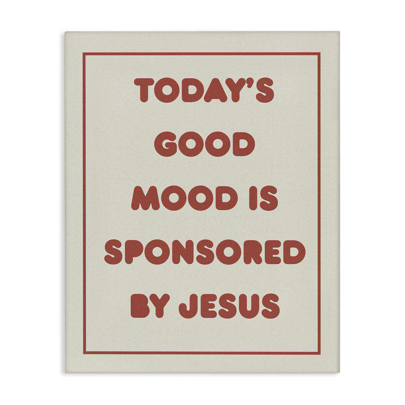 «Good Mood» par Jésus, art mural sur toile par Daphne Polselli bp-856_CN, H 48 po x l 36 po