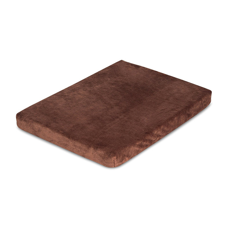 Lit pour chien en mousse viscoélastique ultra-douce BIRDROCK Home, Grand (l 40 po x P 26 po x H 2 po), Brun