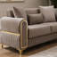 Causeuse convertible en tissu de velours Melody