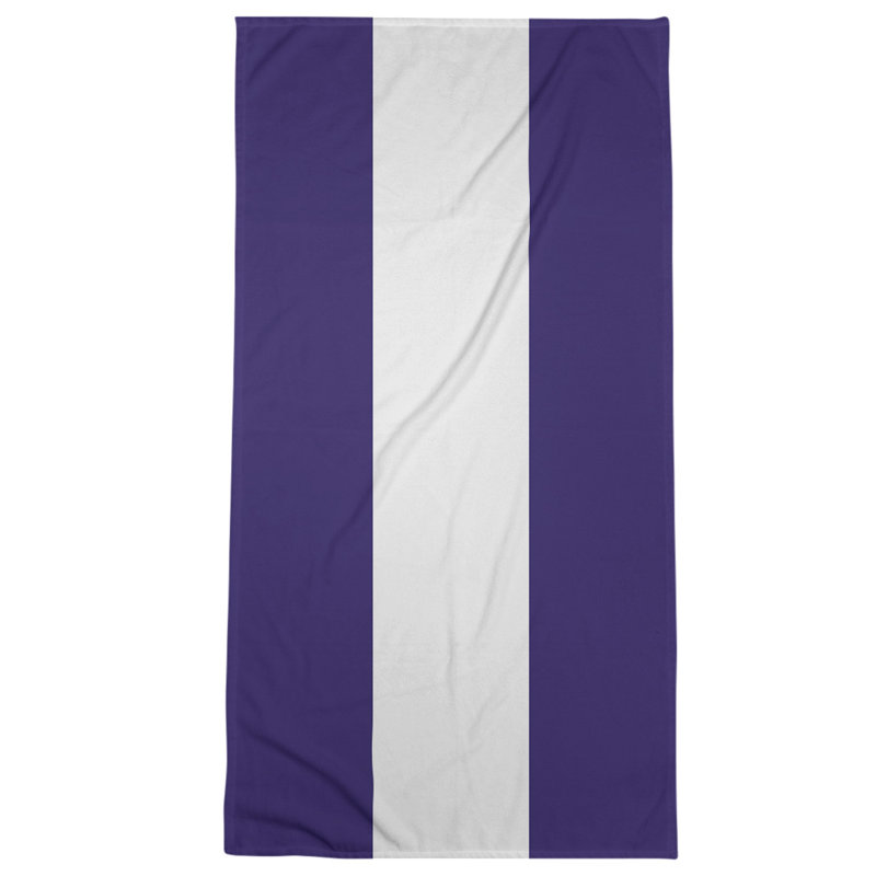 Beach Towel, Green/Navy Blue