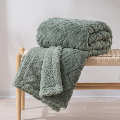 Jeté lesté jacquard Boho - Doux Sherpa