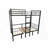 Twin Size Loft Bed with Table Sets - No Box Spring Needed, Solid Metal Construction for Lasting Durability