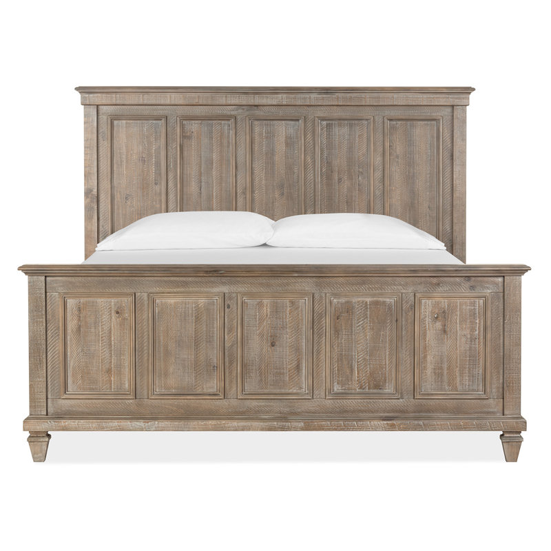 Geisler California King Panel Bed With 2 Nighstands, 3 Pcs: Bed, 2 Nightstands, California King