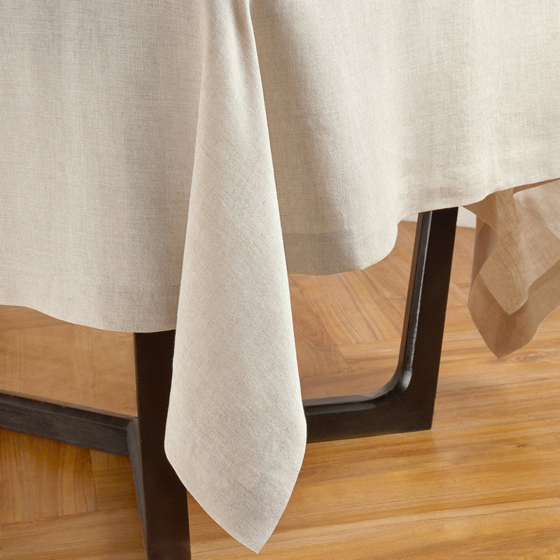 Sonoma - 100% Pure Linen Tablecloth (Prewashed), 70" Square, Flax