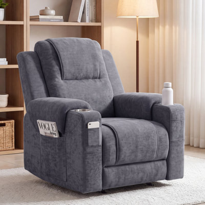 Power Recliner Chair,Upholstered Recliner for Small Spaces
