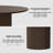 86" Wood Oval Pedestal Base Dining Table Kitchen Table for 10-1304033814