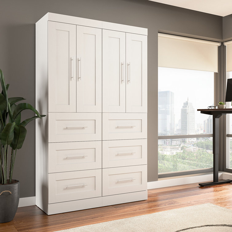 Arlex Shelving Unit with 3 Drawers and Doors