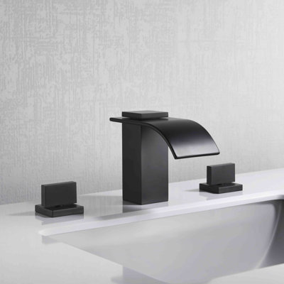 3 Hole Wterfall Widespread Bathroom Faucet