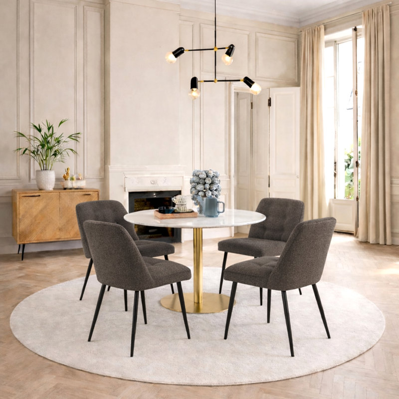 Tannenbaum 4 - Person Dining Set, Grey