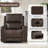 Genuine Leather Power Lift Recliner With Pocket And Lumbar Pillow-372809228