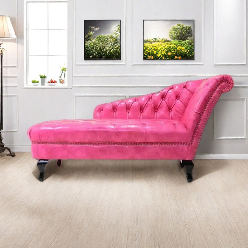 Chaise longue d'intérieur Modern Living, Rose, Orienté à droite