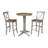 Frausto 2 - Person Solid Wood Top Pedestal Dining Set-1423868479-1347191395