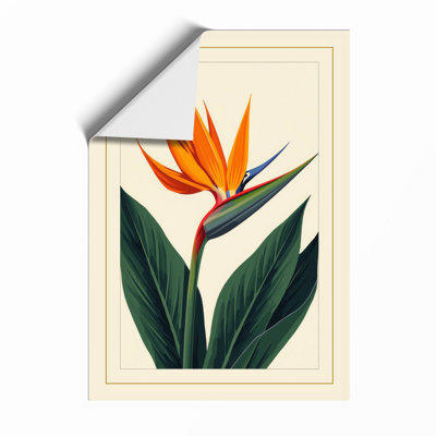Bird of Paradise Botanical - Framed Print