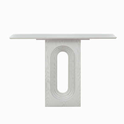 Length 47.24 " Entryway Table For Living Room,Narrow Console Table With Unique Loopback Design, Modern Design MDF Sofa Table Entrance Table For Hallway, Entrance,Apartment