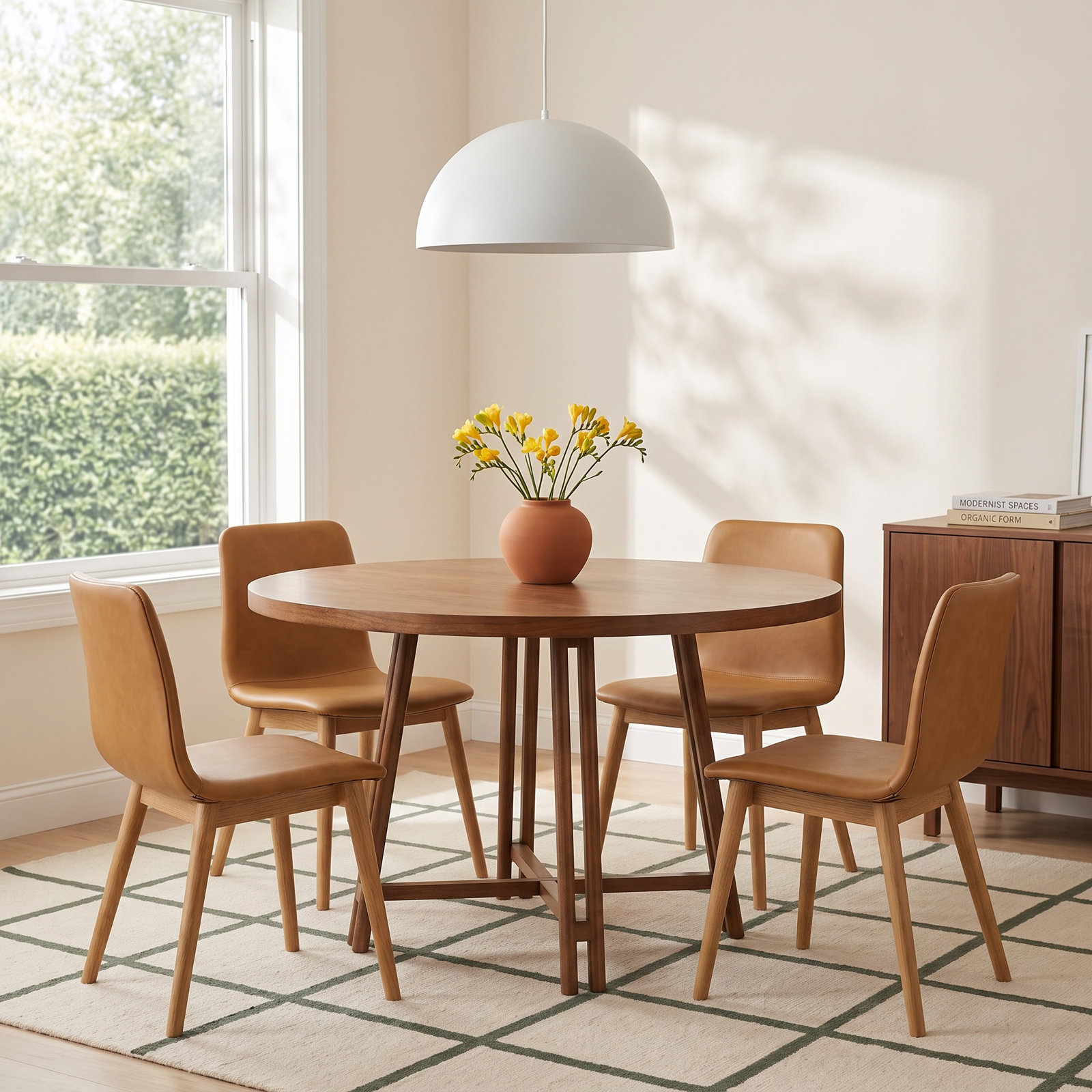Wales 47" Solid Wood Dining Table