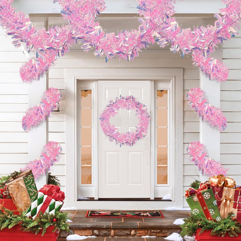 Anistasia Faux Garland, 4.05cm H x 2.51cm L x 3.85cm D, Pink