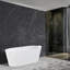 Baignoire de trempage autoportante avec drain central et deux tons mat Transicol 59 po. Maris-100898557-125937329